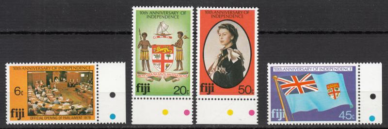 Fiji - 1980 Anniv. of Independence Sc## 434/437 - MNH(5574)