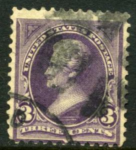 US #221 Jackson    cat $7.50