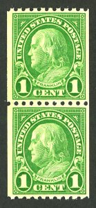 U.S. #604 MINT PAIR OG NH