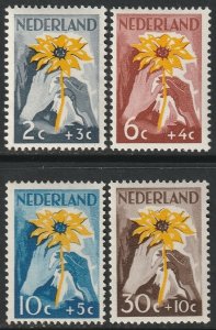 Netherlands 1949 Sc B199-202 set MH*