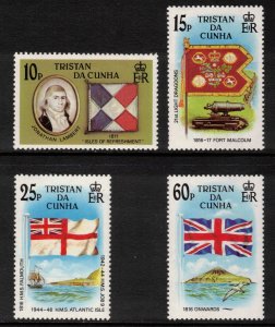 TRISTAN DA CUNHA 1985 Flags; Scott 377-80, SG 395-98; MNH