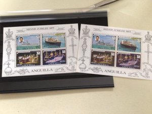 Anguilla 1977 silver jubilee mint never hinged stamps  Ref A8631