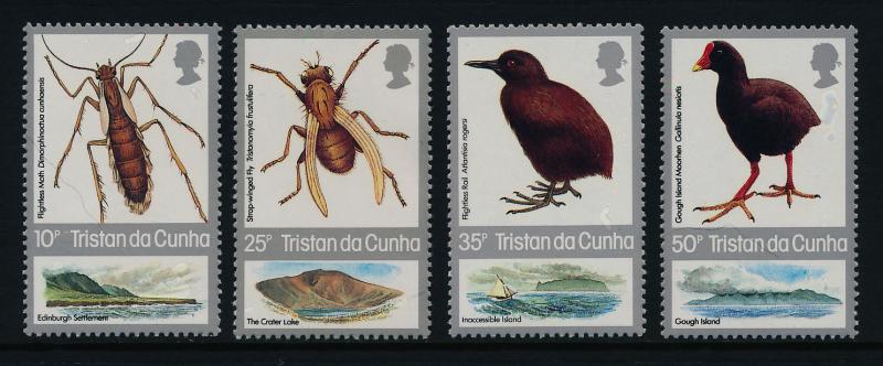 Tristan Da Cunha 404-7 MNH Insects, Birds