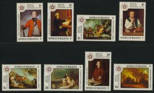 Maldives 622-30 MNH American Bicentennial, Military, George Washington