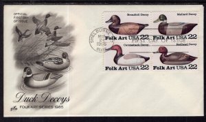 US 2141a Duck Decoys Artcraft U/A FDC