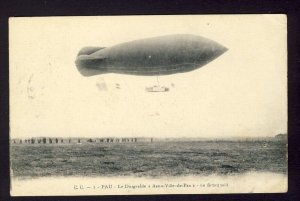 POSTAL HISTORY - AVIATION - Pau - The Astra Airship  POSTCARD