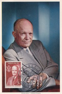 Monaco # 357, President Dwight D. Eisenhower on Maxi Card