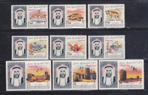 Umm Al Qiwain C1-C9 Set MNH Sheik Ahmed bin Rashid al Mulla