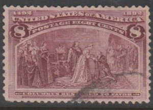 U.S. Scott Scott #236 Columbian Stamp - Used Single