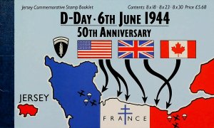 1994 Normandy Landings D-Day 1944 XF MNH Jersey** Booklet 15660-