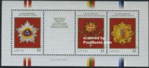 Latvia 2008, Decorations s/s, Baltic joint issue, MNH