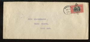 Canal Zone 43 Position 61 10mm Spacing Var (CZSG 43.3) Used on MAR 3 1915 Cover