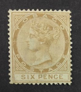 MOMEN: TOBAGO SG #11 1880 CROWN CC MINT OG NH £400++ LOT #63880