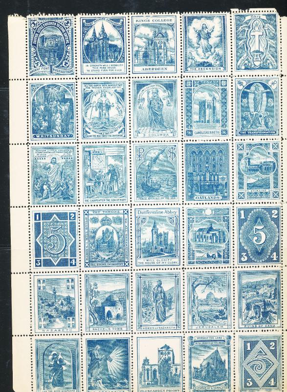 Religion School Aberdeen Nazareth Early MNH Labels(Approx 190) A7