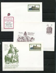 Germany 3 Postal Stationary Cards Mi P95 and P103-4  Unused  CV 11 euro 4770