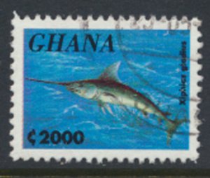 Ghana  SC# 1838 Used   Swordfish  see details and scan