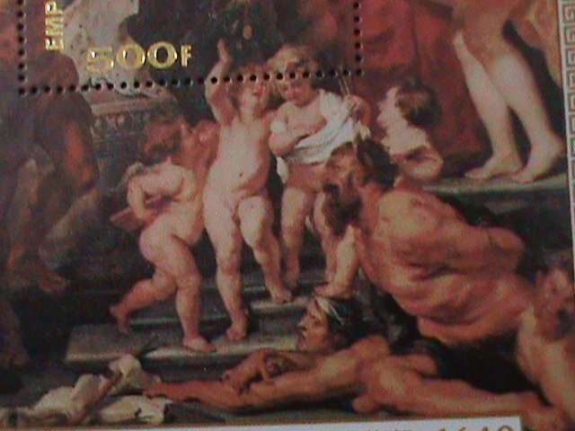 ​CENTRAL AFRICAN- FAMOUS NUDE ARTS PAINTING BY PETER PAUL RUBENS CTO S/S VF