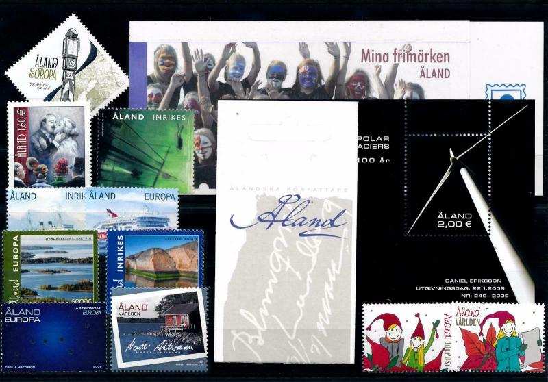 [58591] Aland Åland 2009 Complete Year Set Incl bookletsMNH