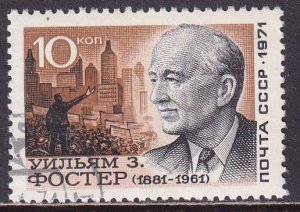 Russia 1971 Sc 3915 USA Communist William Foster (1881-1961) Stamp CTO