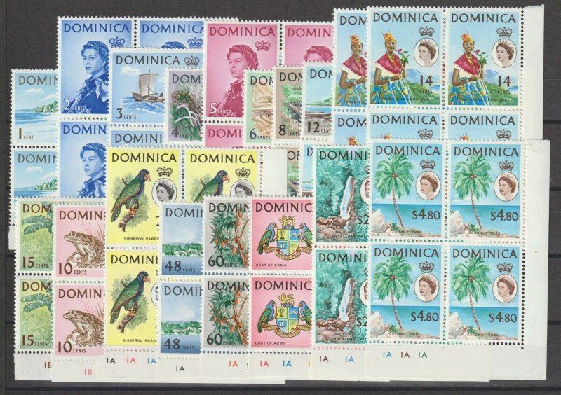 DOMINICA 1963/5 SG 162/78 + 171a MNH