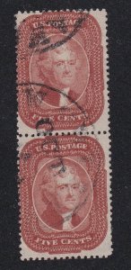 27 Pair F-VF used neat cancel Weiss certificate nice color cv $ 3500 ! see pic !