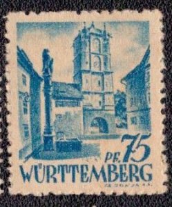 Germany -French Occupation Wurttemberg 1947 -  8n11 MH