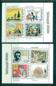 Sweden - Sc# 2597-8. 2008 Comic Strips. MNH Mini Sheets. $12.00.