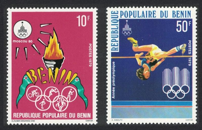 Benin Moscow Olympic Games Pre-Olympic Year 2v 1979 MNH SG#757-758