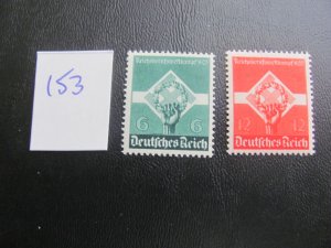 Germany 1935 MNH SC 454-455 SET XF 25 EUROS (153)