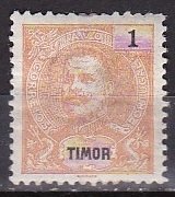 1898 Timor Scott # 54 King Carlos MHH short perfs