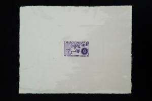 French Morocco #309 Color Die Proof Stamp