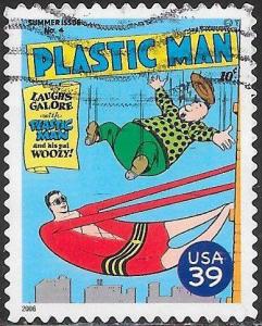 US 4084q Used - DC Comics Superheroes - ‭Cover of Plastic Man #4