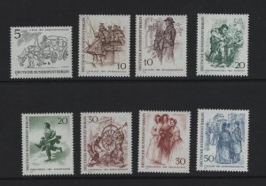 Germany  Berlin   #9N267-9N274  MNH  1969  19th century Berliners