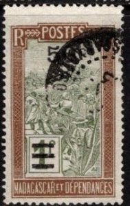 Madagascar - #179 Sedan Chair Surcharged - Used