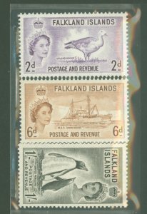 Falkland Islands #124-125/127