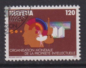 Switzerland for the world intellectual property #11O4 cancelled 1982 .  120c