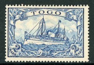 Germany 1900 Togo 2 Mark Yacht Unwmk Scott # 17 Mint E668