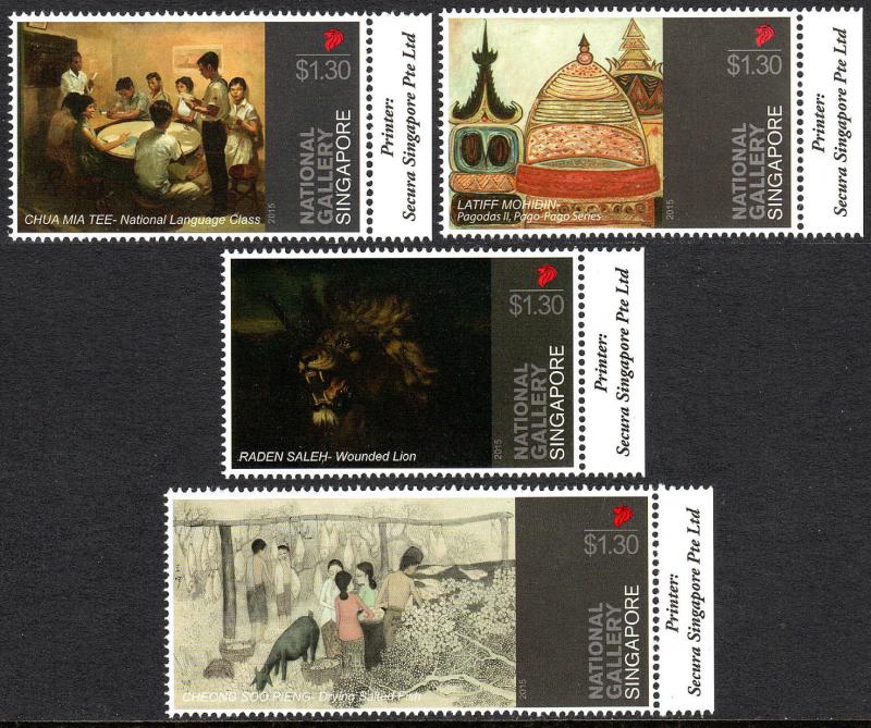 Singapore 1754-1757, MNH. Natl. Art Gallery, 2015