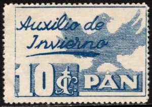 1936 Spain Civil War Charity Poster Stamp 10 Centimos Winter Aid Stamp Bread