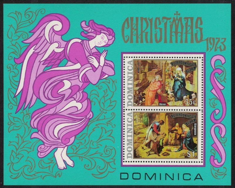 Dominica Christmas Religious Paintings MS SG#MS404