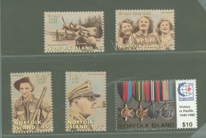 Norfolk Island #587-591  Single (Complete Set)