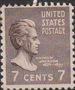 # 812 MINT NEVER HINGED ( MNH ) ANDREW JACKSON