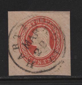 U1 XF used cut square with nice color cv $ 50 ! see pic !