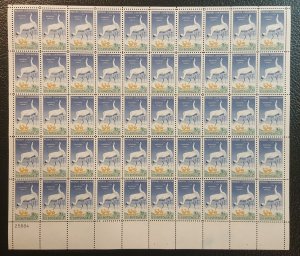 U.S. #1098 Full sheet Wildlife Conservation Issue. Whooping Cranes.