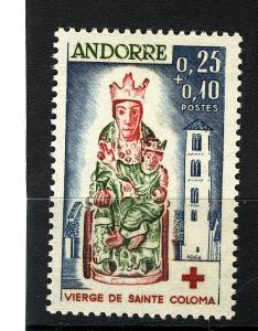 ANDORRA (French) 1964 RED CROSS  #B1 MNH $24.00 ORIG.GUM