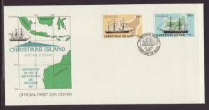 Christmas Island 194-195 Sailing Ships 1987 U/A FDC