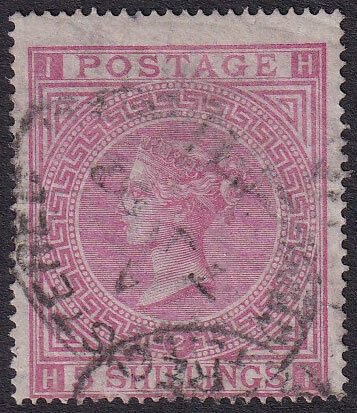 GREAT BRITAIN -  QUEEN VICTORIA 1874 5s pale rose Wmk MX plate - 37632