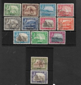 ADEN 1939 - 1948 SET SG 16/27 FINE USED Cat £50