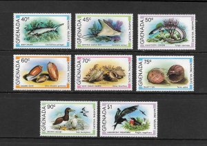 MARINE LIFE & BIRDS - GRENADA #933-40   MNH