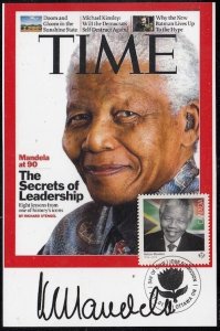 CANADA #2806.1 - NELSON MANDELA - CANADIAN HONOURARY CITIZEN. MAXIMUM CARD # 1